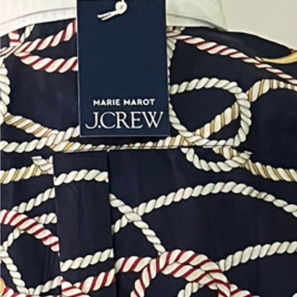 J.Crew collection Marie Marot size  12 nautical print perfect for summer - Picture 3 of 3